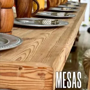MESA DE 4 MT CON BANCOS